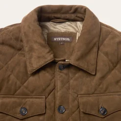 Quilted Suede Jacket