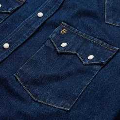 Raw Denim Western Shirt