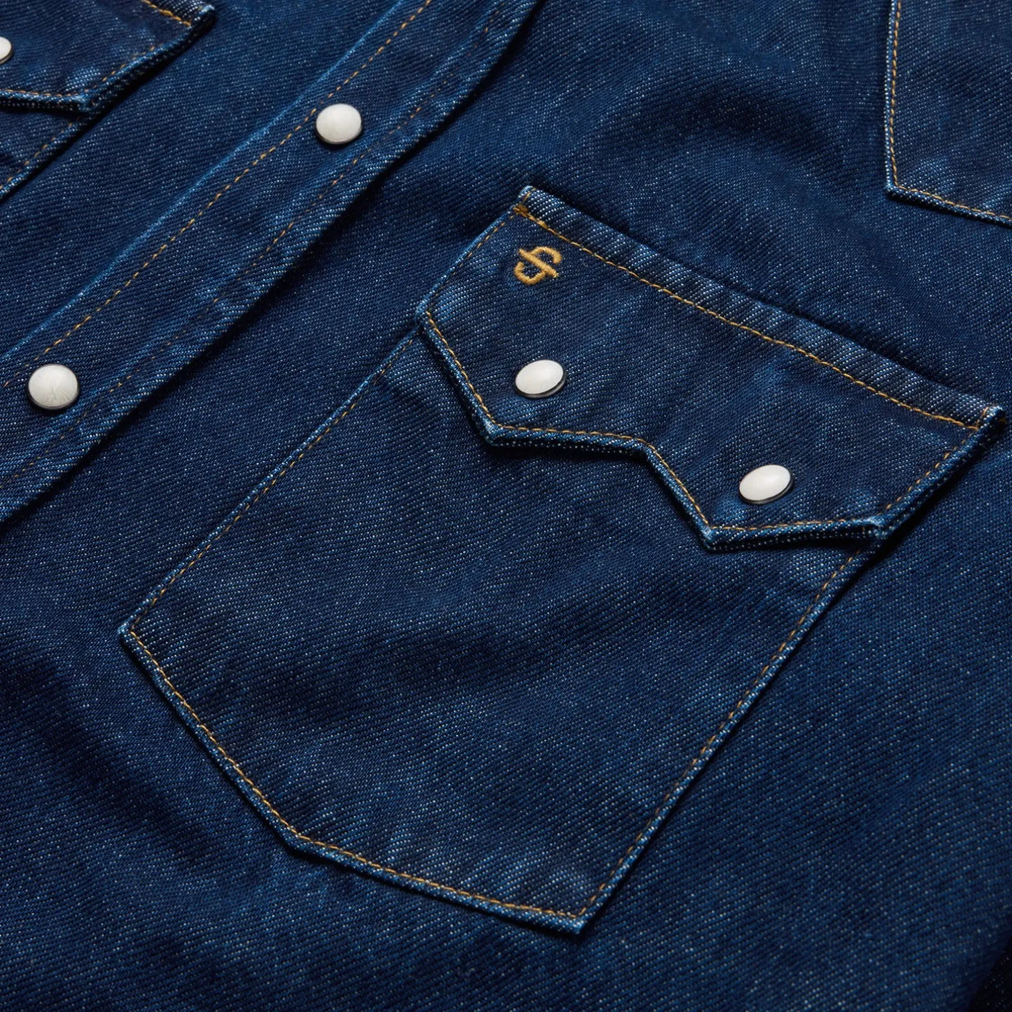 Raw Denim Western Shirt