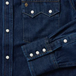 Raw Denim Western Shirt