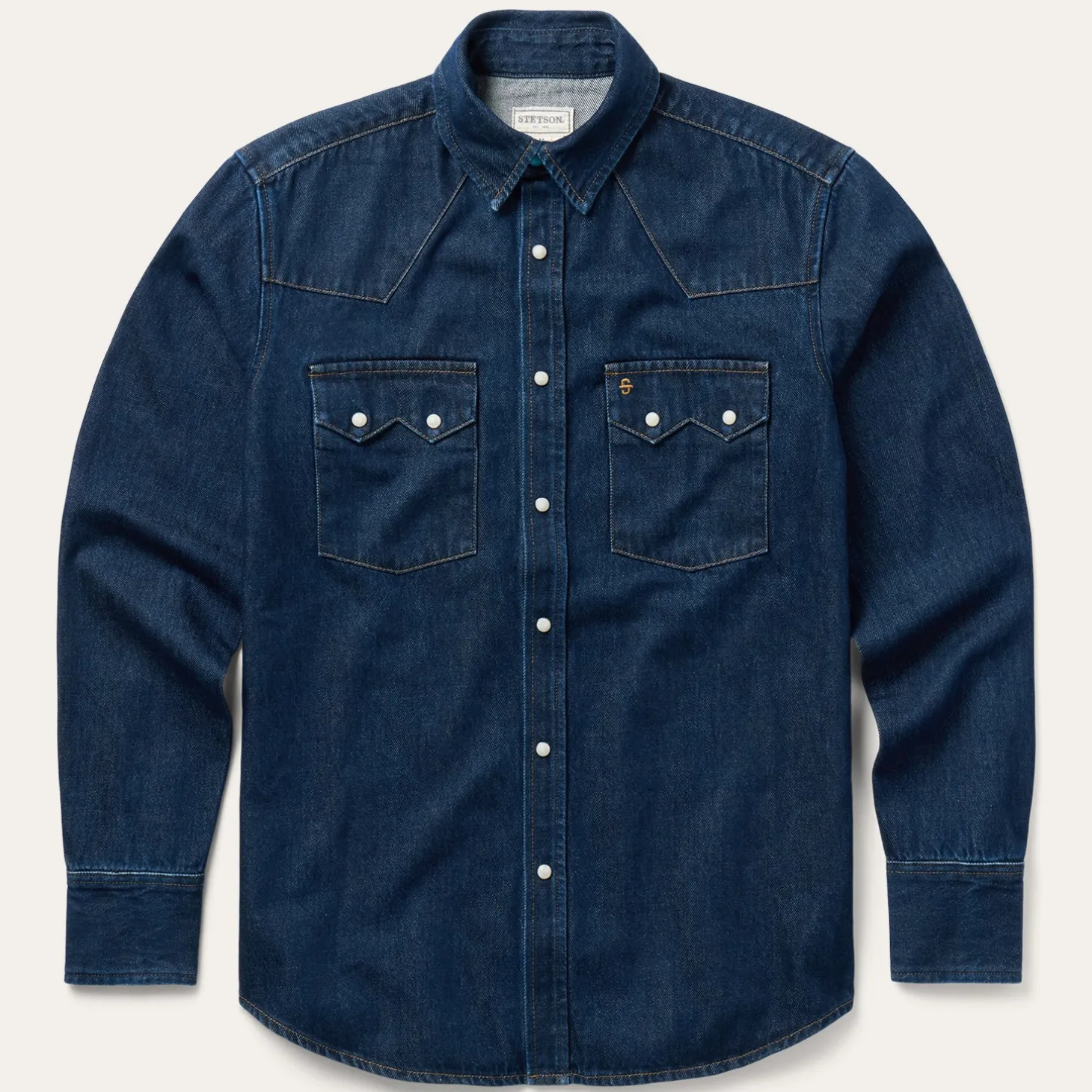 Raw Denim Western Shirt