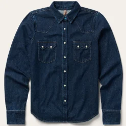 Raw Denim Western Shirt