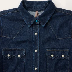 Raw Denim Western Shirt