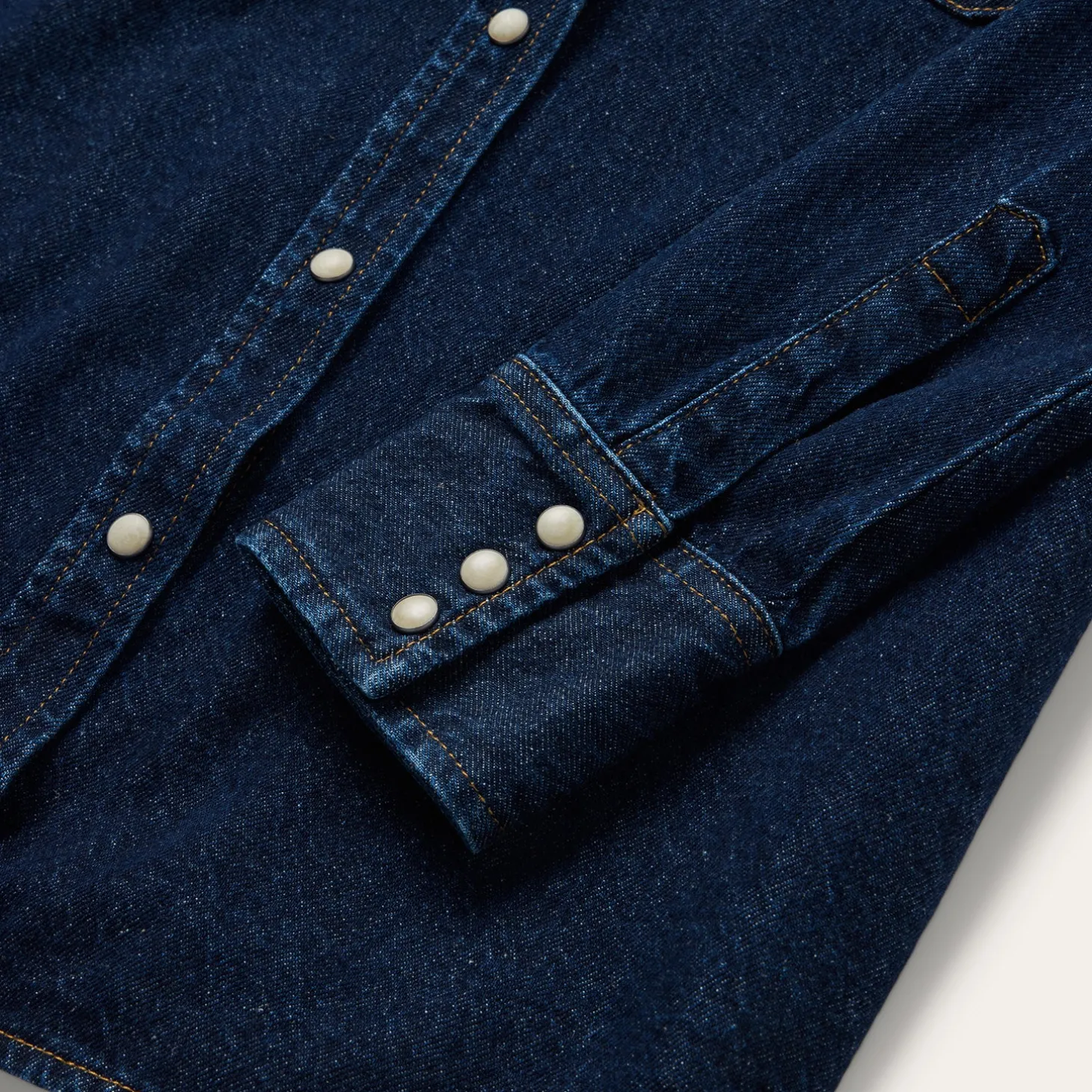 Raw Denim Western Shirt