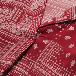 Red Bandana Patchwork Blouse