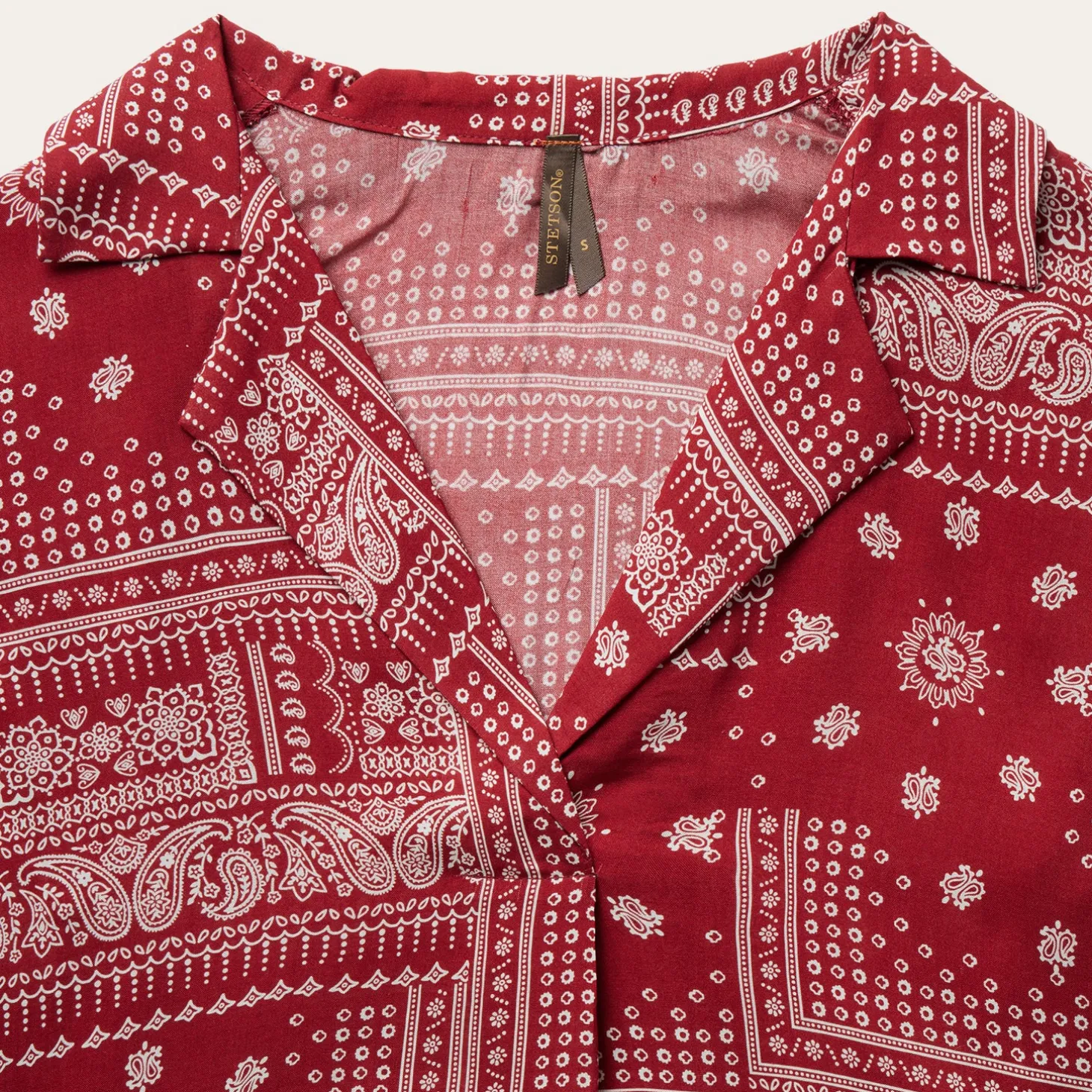 Red Bandana Patchwork Blouse
