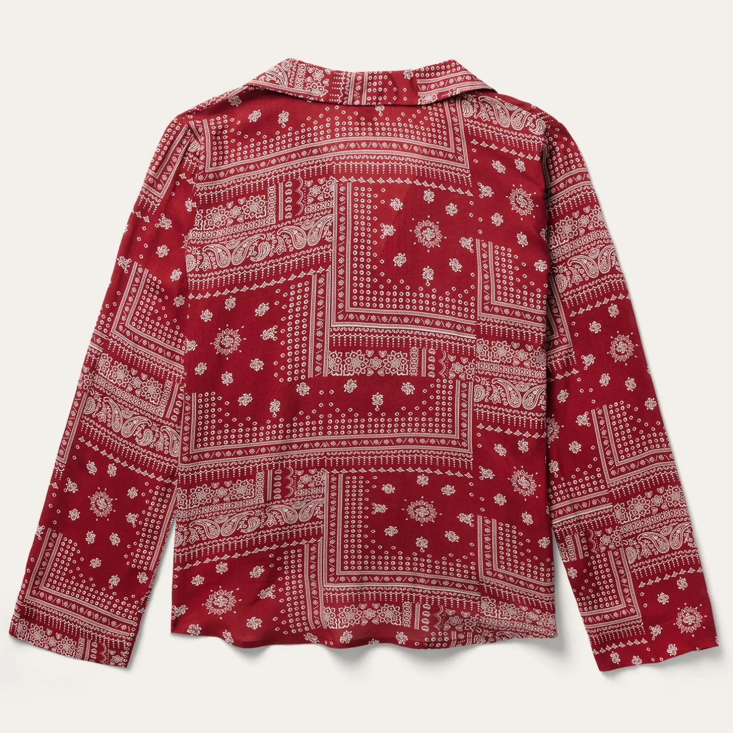 Red Bandana Patchwork Blouse