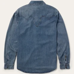 Retro Denim Western Shirt