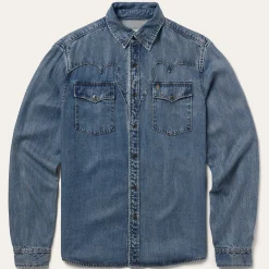 Retro Denim Western Shirt