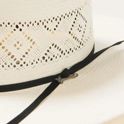 Saddleman 20X Open Crown Straw Cowboy Hat