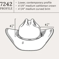 Shasta 10X Cowboy Hat - 4 1/4" Brim