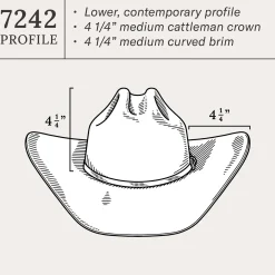 Shasta 10X Cowboy Hat - 4 1/4
