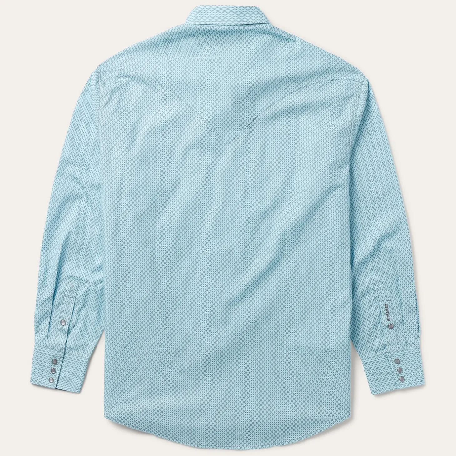 Silver Diamond Neat Print Western Shirt