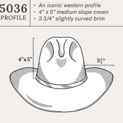 Silver Mine 4X Cowboy Hat