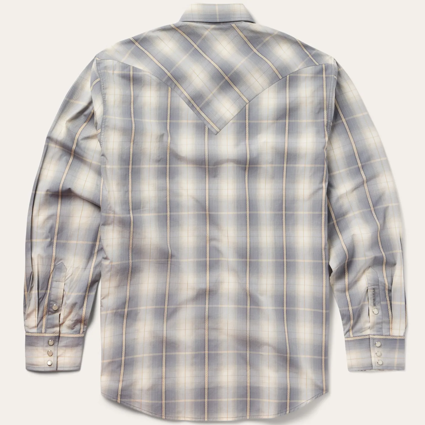 Smoke Diamonds Plaid Western Shirt