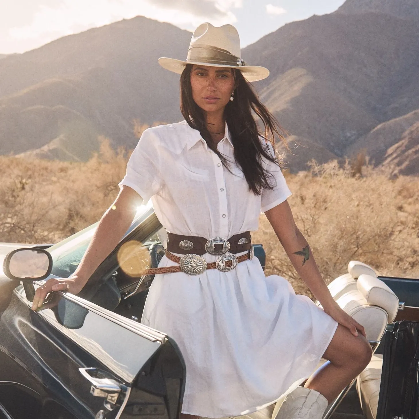 Southwestern Concho Wide Belt