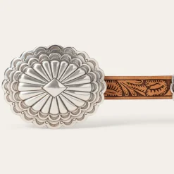 Southwestern Tooled Concho Belt