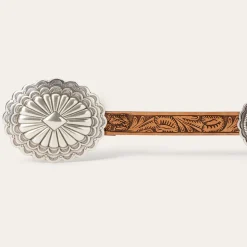 Southwestern Tooled Concho Belt