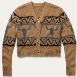 Steer Head Cropped Cardigan