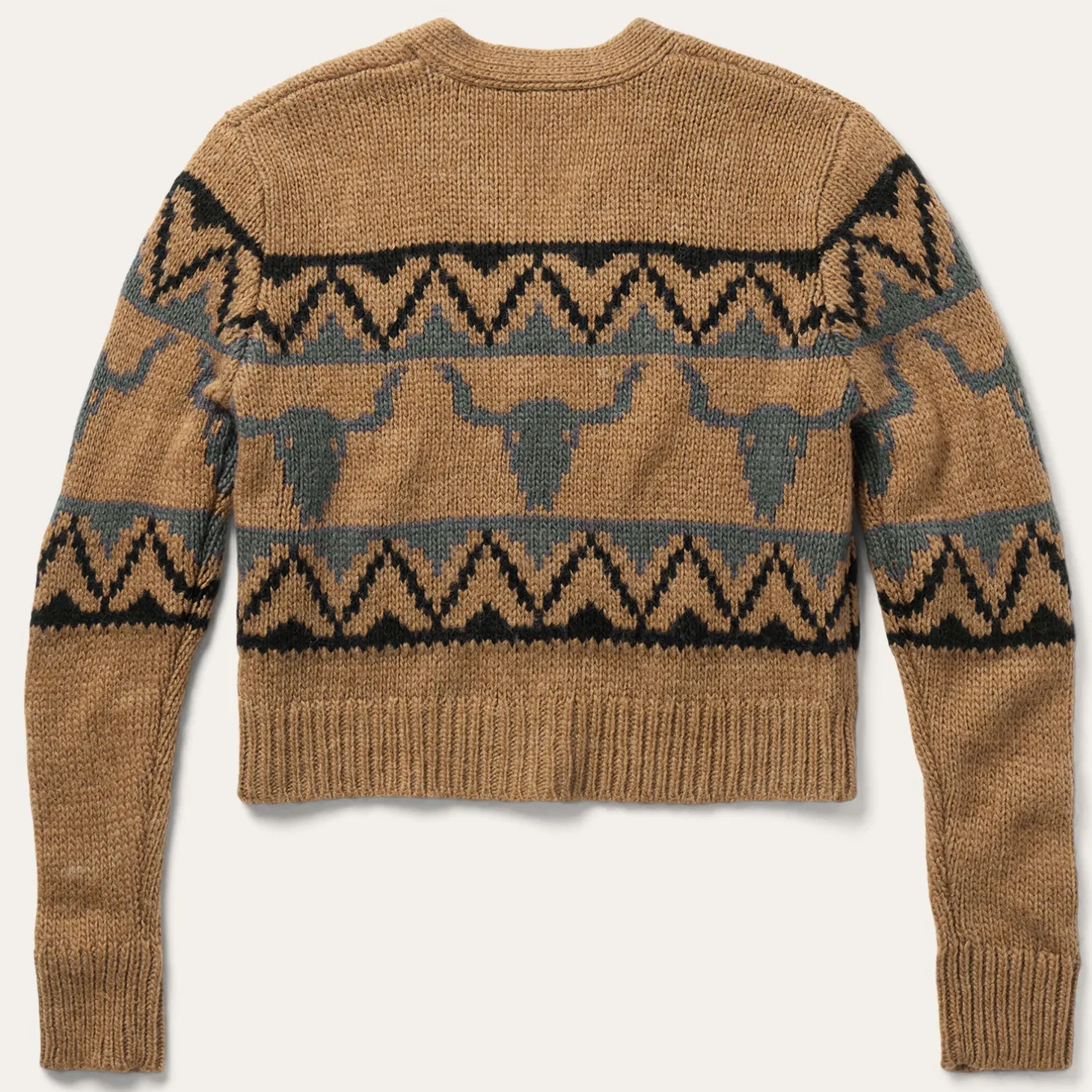 Steer Head Cropped Cardigan