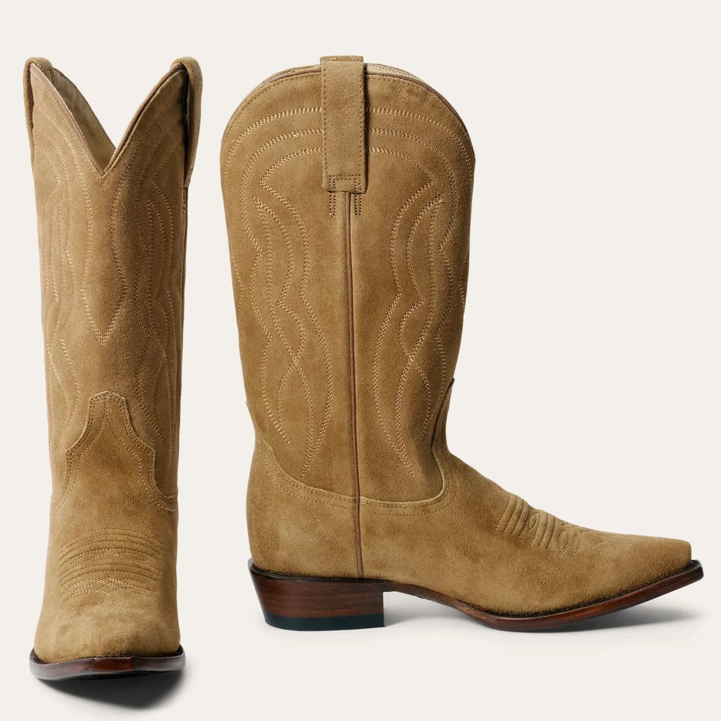 Stetson & THE GREAT. Suede Cowboy Boot