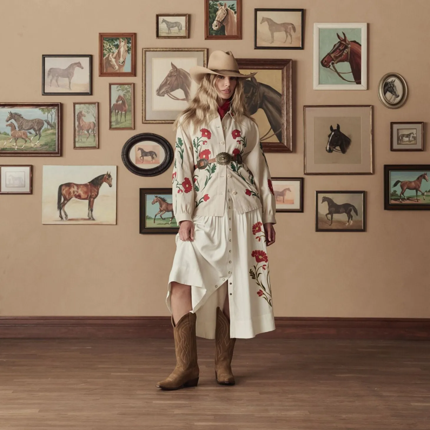 Stetson & THE GREAT. Suede Cowboy Boot