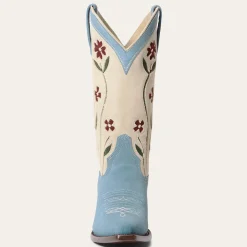 Stetson & THE GREAT. Suede Floral Cowboy Boot