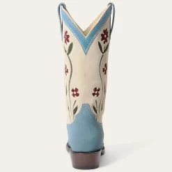 Stetson & THE GREAT. Suede Floral Cowboy Boot