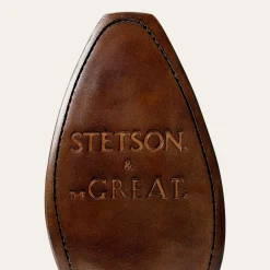 Stetson & THE GREAT. Suede Floral Cowboy Boot