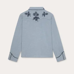 Stetson & THE GREAT. The Chambray Embroidered Western Shirt