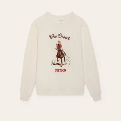 Stetson & THE GREAT. The College Sweatshirt with Stetson Graphic