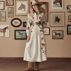 Stetson & THE GREAT. The Western Embroidered Commodore Jacket