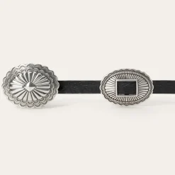 Stetson & THE GREAT. Tooled Leather Concho Belt