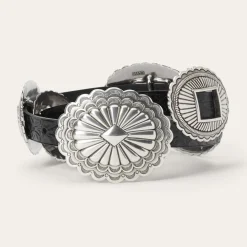 Stetson & THE GREAT. Tooled Leather Concho Belt