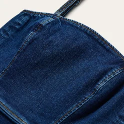 Stretch Denim Fitted Dress
