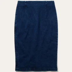 Stretch Denim Pencil Skirt