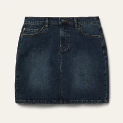 Stretch Denim 5-Pocket Skirt