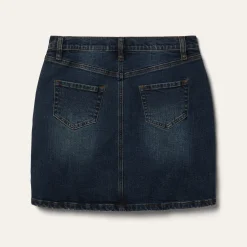 Stretch Denim 5-Pocket Skirt