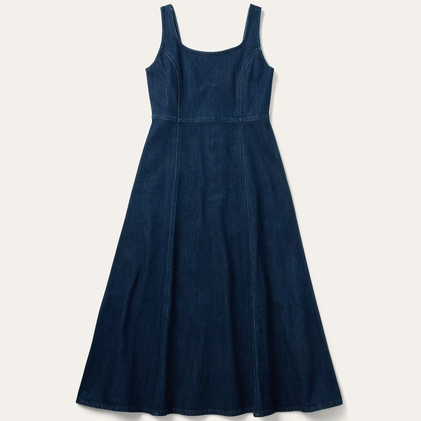 Stretch Denim Tank Dress