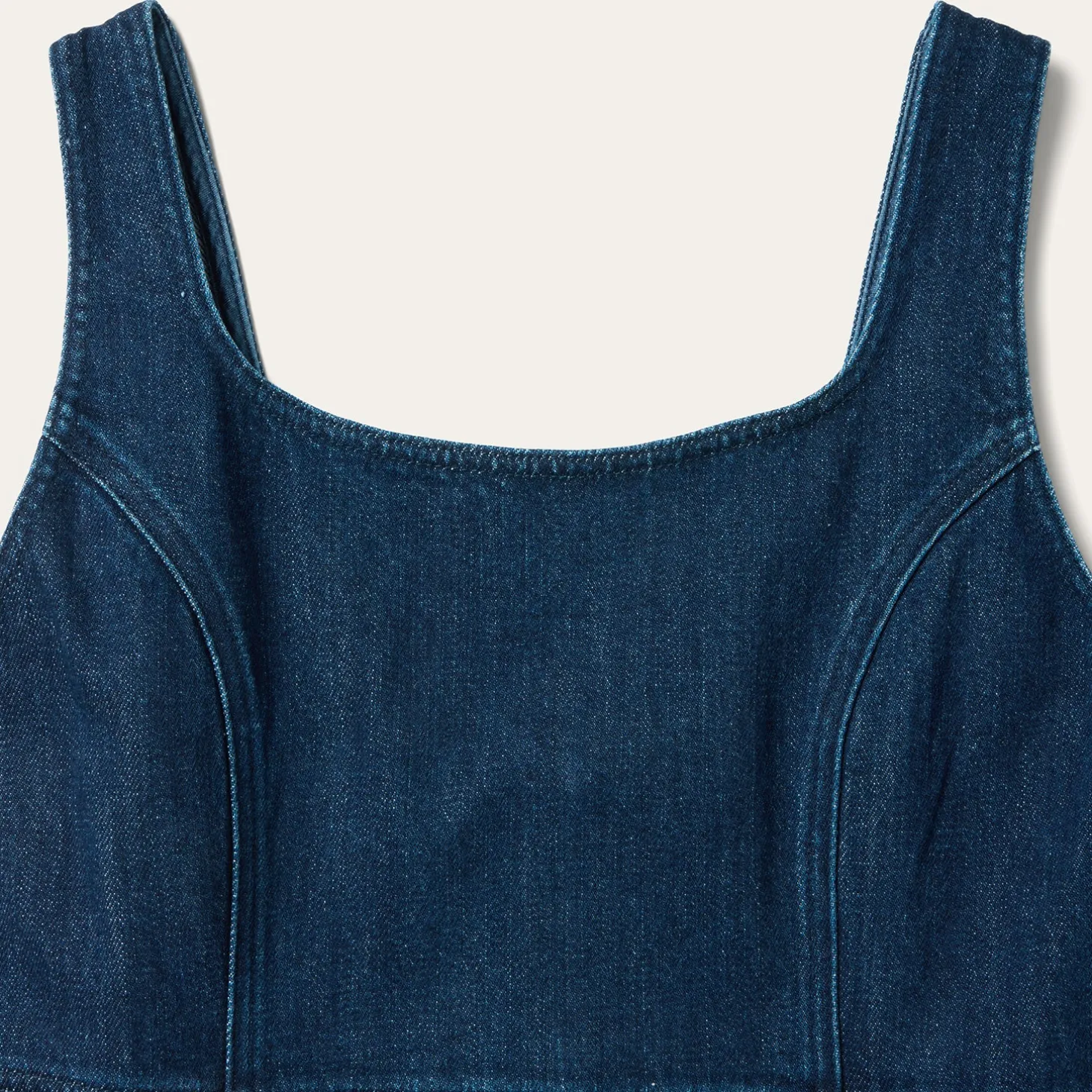 Stretch Denim Tank Dress