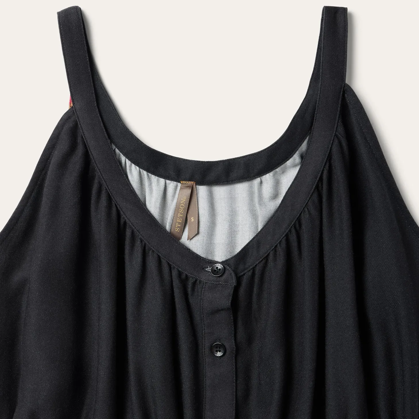 Stripe Border Sleeveless Dress