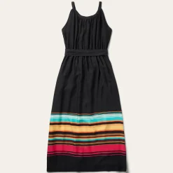 Stripe Border Sleeveless Dress