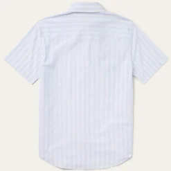 Stripe Oxford Short Sleeve Western Shirt