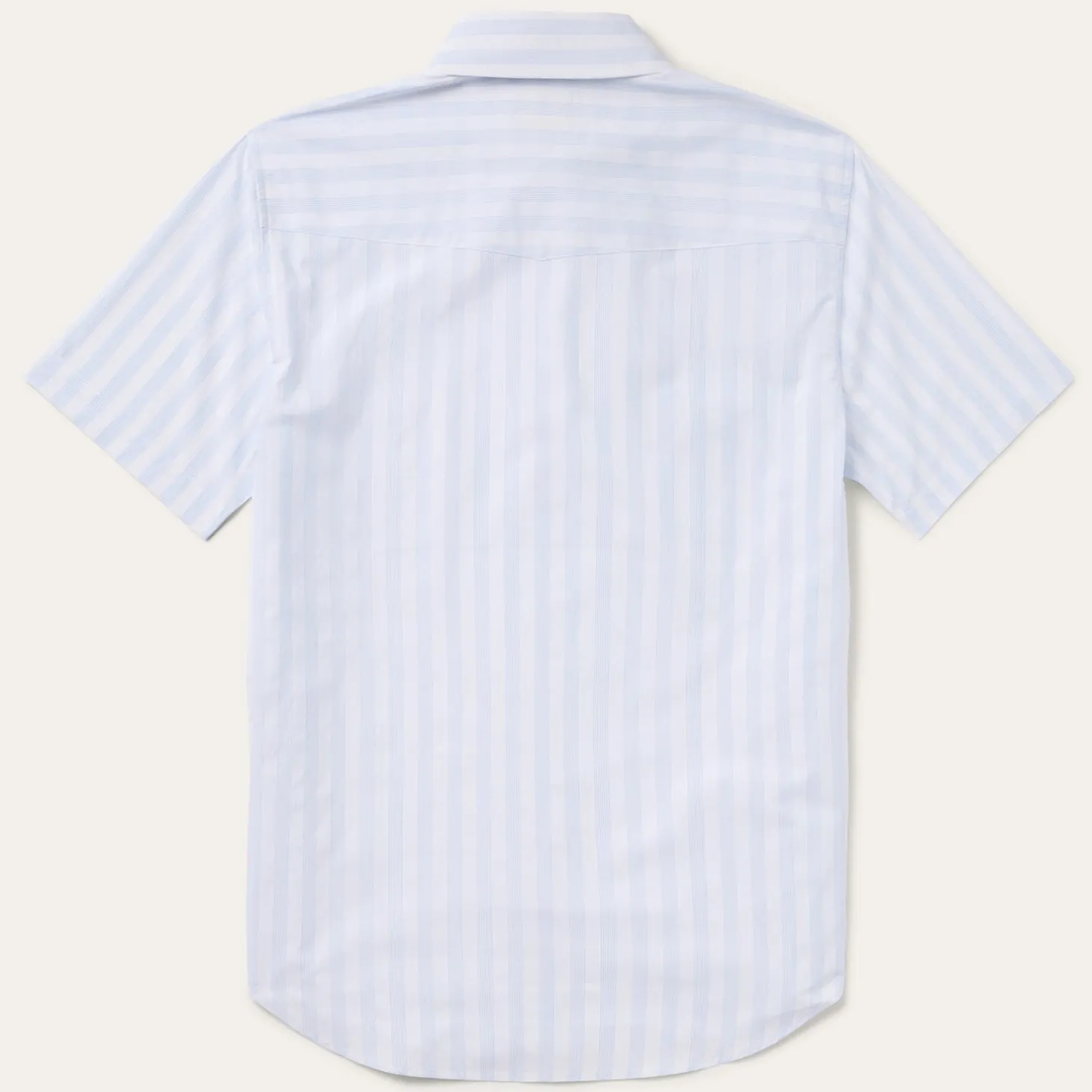 Stripe Oxford Short Sleeve Western Shirt