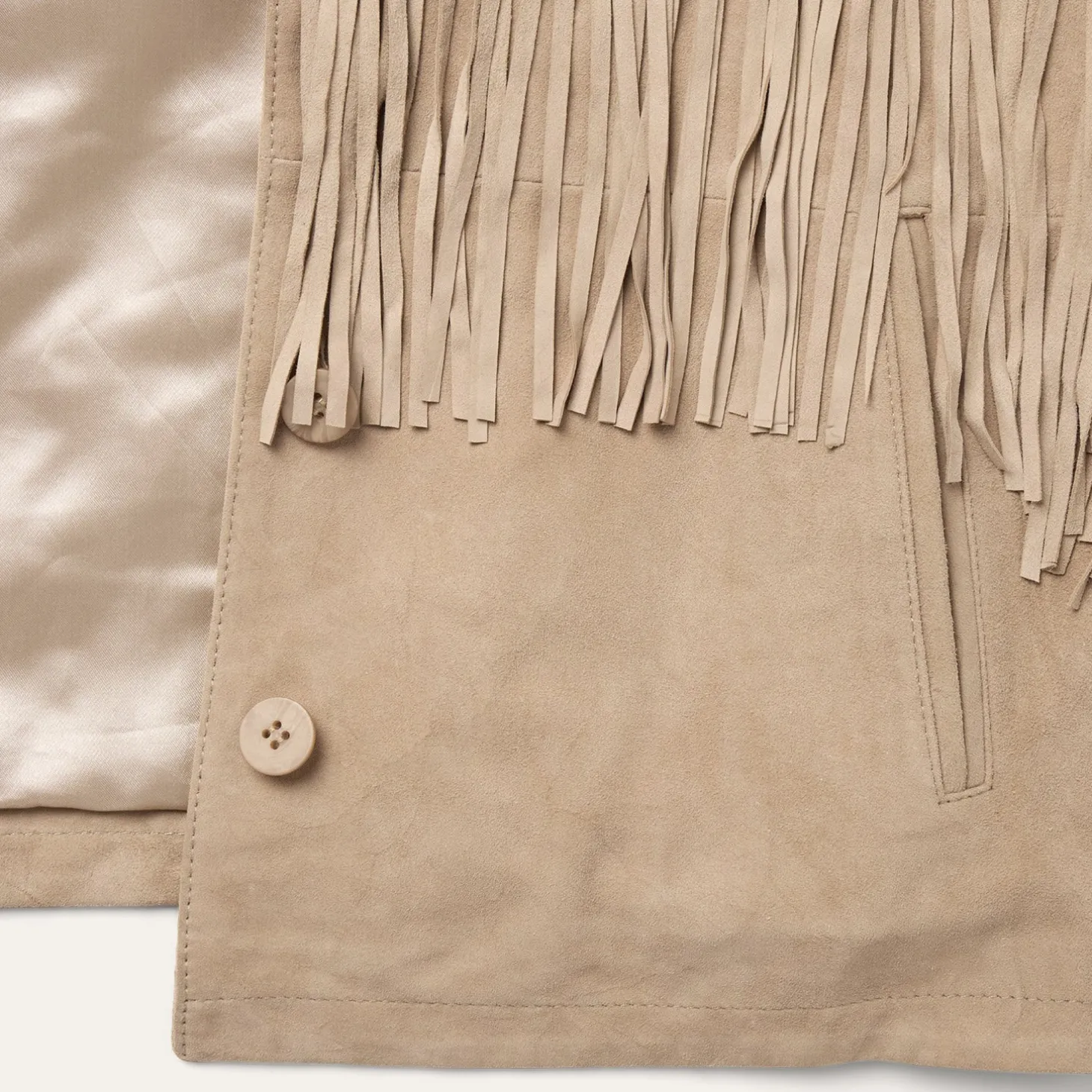 Suede Fringe Jacket