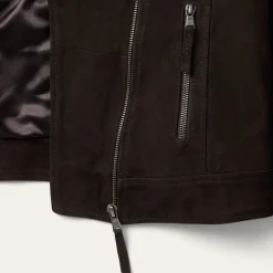 Suede Fringe Motorcycle Jacket