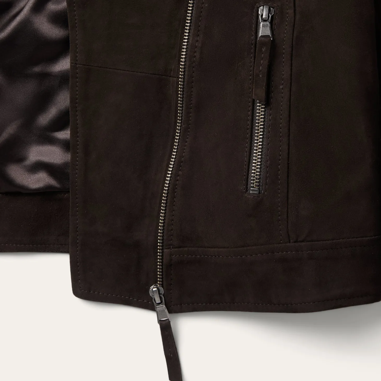 Suede Fringe Motorcycle Jacket