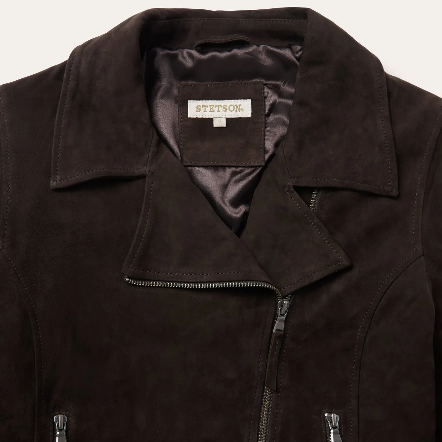 Suede Fringe Motorcycle Jacket