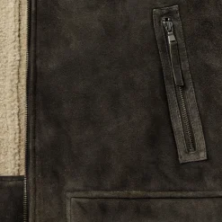 Suede Hooded Jacket