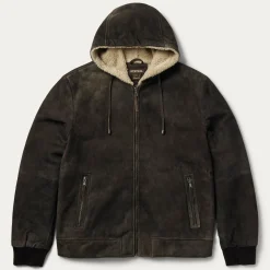 Suede Hooded Jacket